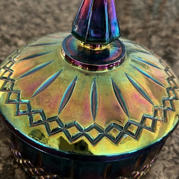 Indiana glass / carnival glass candy bowl - Picture 3 of 7